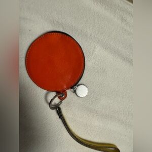 Fossil Orange Leather Coin Purse